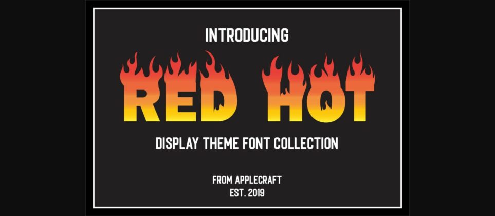 Red Hot Font Poster 3