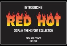 Red Hot Font Poster 1