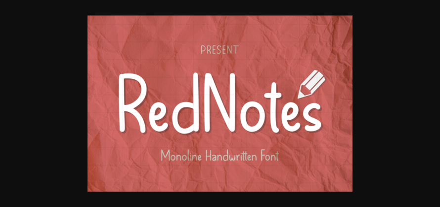 Rednotes Font Poster 3