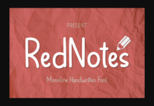 Rednotes Font Poster 1