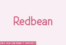 Redbean Font Poster 1