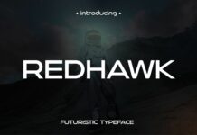 Redhawk Font Poster 1