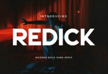 Redick Font Poster 1