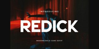 Redick Font Poster 1