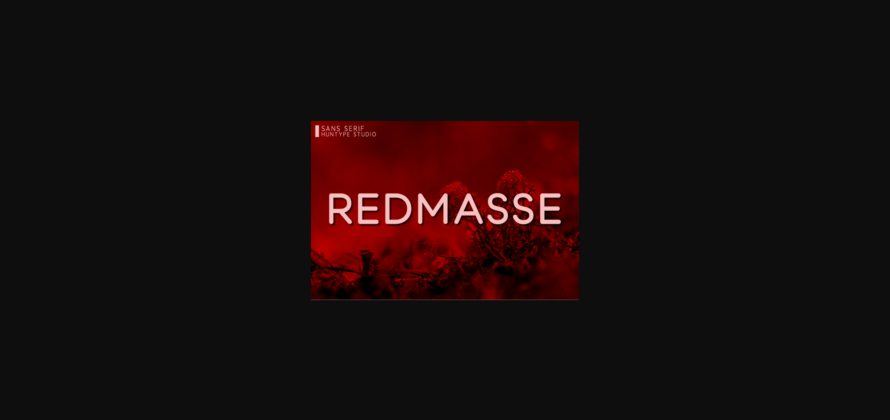 Redmasse Font Poster 3