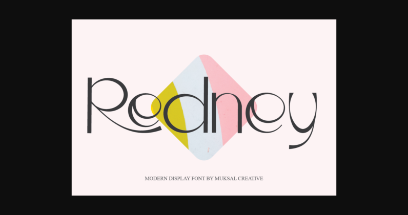 Redney Font Poster 3