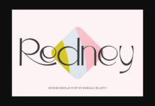 Redney Font Poster 1