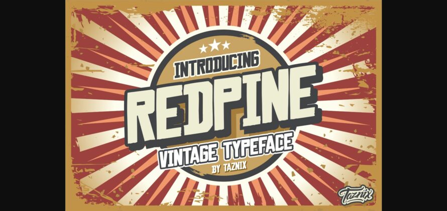 Redpine Font Poster 1