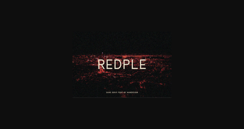 Redple Font Poster 3