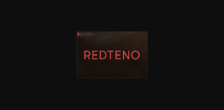 Redteno Font Poster 1