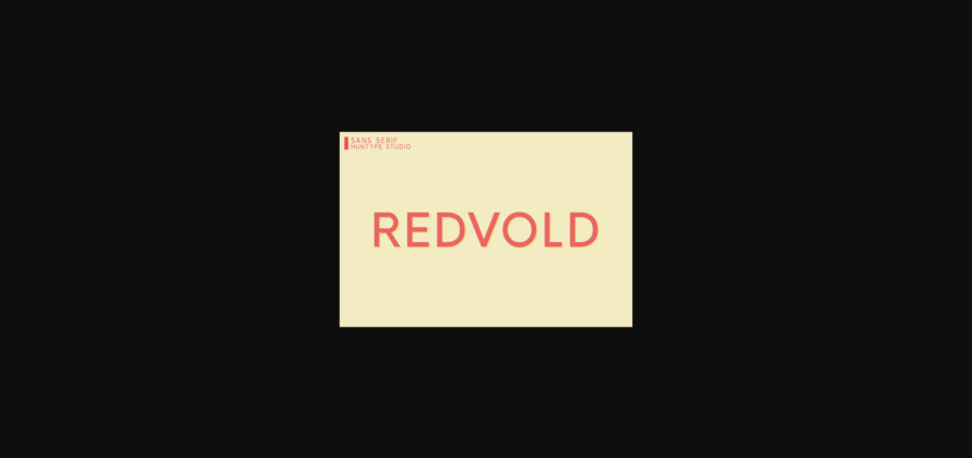 Redvold Font Poster 3