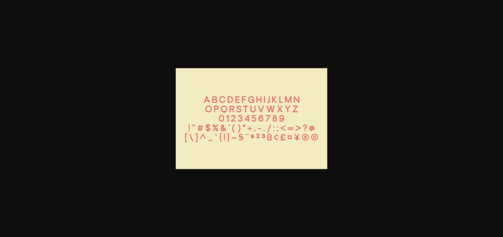Redvold Font Poster 4