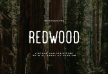 Redwood Font Poster 1