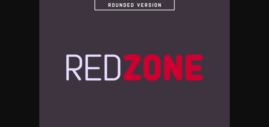 Redzone Font Poster 1