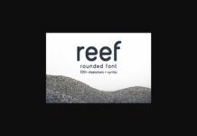 Reef Font Poster 1