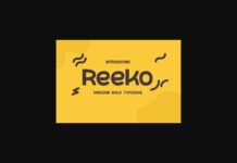 Reeko Font Poster 1