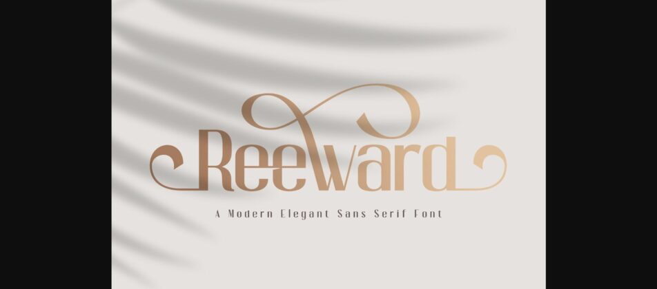 Reeward Font Poster 1