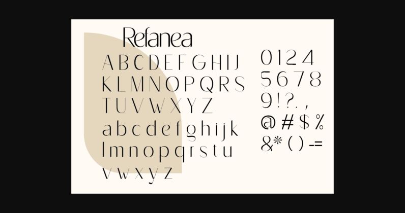 Refanea Font Poster 9