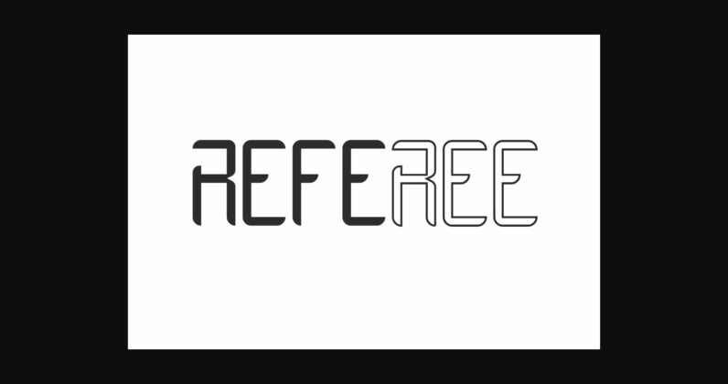 Referee Font Poster 3