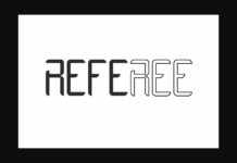 Referee Font Poster 1