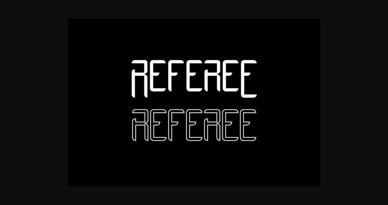 Referee Font Poster 4