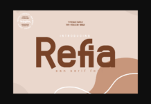 Refia Font Poster 1