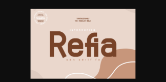 Refia Font Poster 1