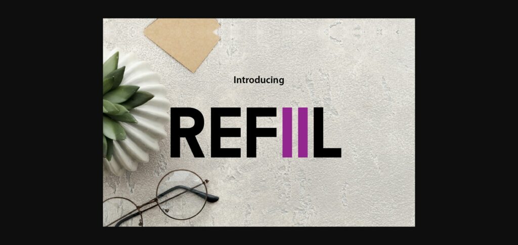 Refiil Font Poster 3