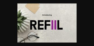 Refiil Font Poster 1