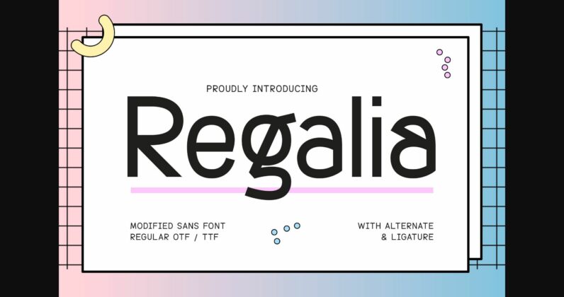 Regalia Font Poster 3