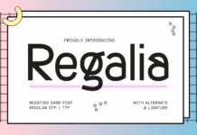 Regalia Font Poster 1