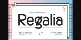 Regalia Font Poster 1