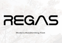 Regas Font Poster 1