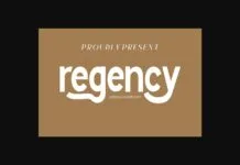 Regency Font Poster 1