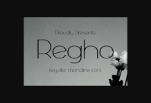 Regho Font Poster 1