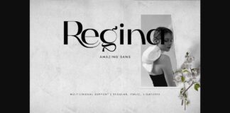 Regina Font Poster 1