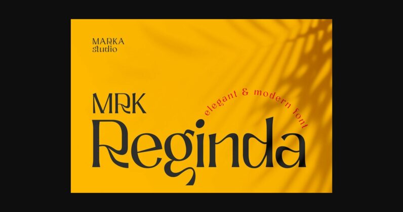 Reginda Font Poster 3