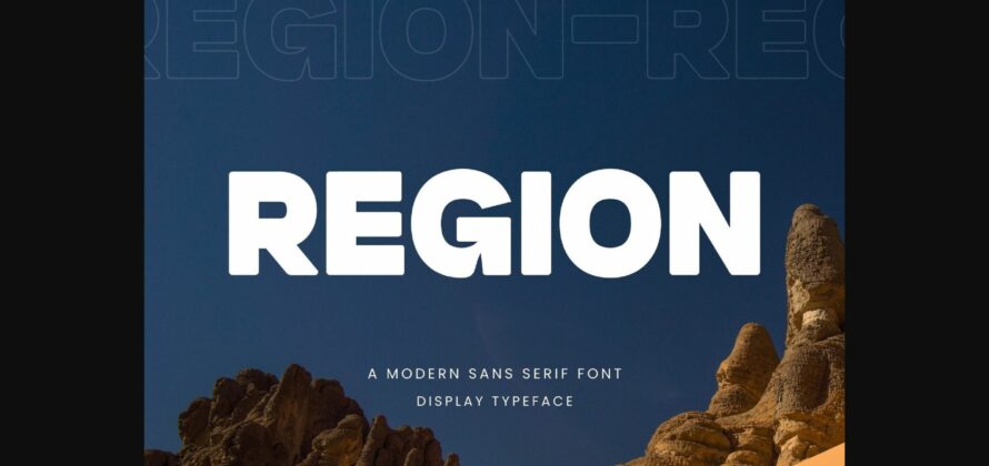 Region Font Poster 3