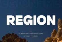 Region Font Poster 1
