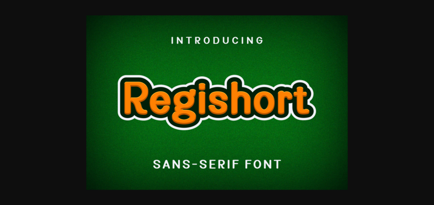 Regishort Font Poster 3