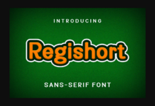 Regishort Font Poster 1