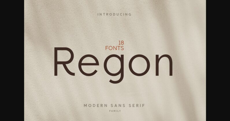 Regon Font Poster 3