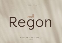Regon Font Poster 1