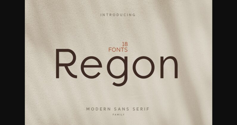 Regon Font Poster 1