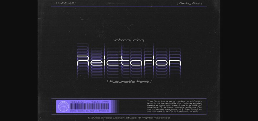 Reictarion Font Poster 3
