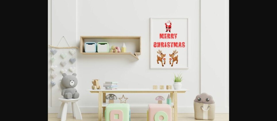 Reindeer Christmas Font Poster 7