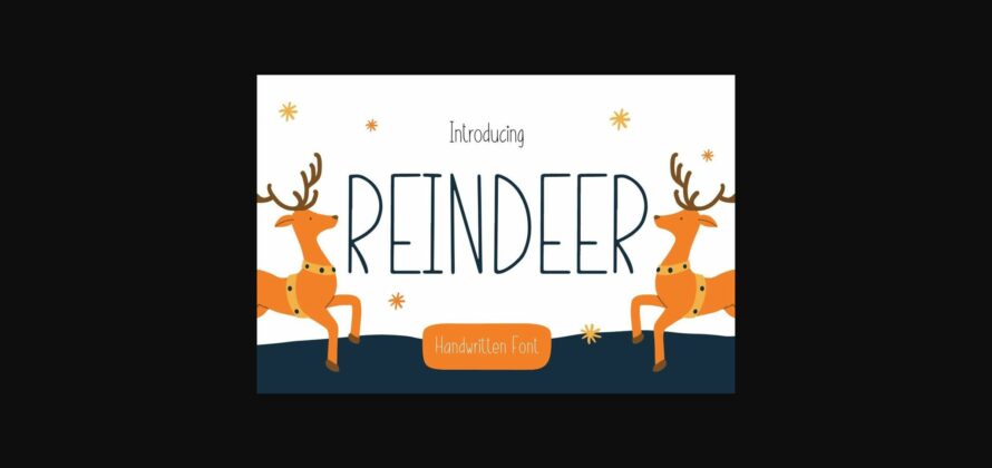 Reindeer Font Poster 3