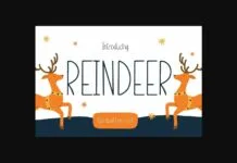 Reindeer Font Reindeer Font Poster 1