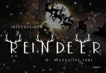 Reindeer Font Poster 1