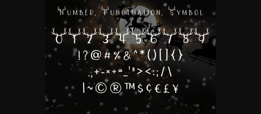 Reindeer Font Poster 7